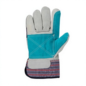 Hot Selling General Purpose Durable Cowhide Split Leather Working Gloves CE Certified Safety Cuff Thickness Palm Cotton <b>Fur</b> - Product Image 2