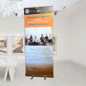 Outdoor Banner Stands Backdrop 85 X 200 <b>Roll</b> up Banner Stand Silverstep Retractable Banner Stand - Product Image 1