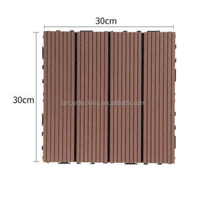 SHENGCHENG Modern Design Durable Anti-Slip Waterproof WPC <b>Interlocking</b> Decking <b>Tiles</b> for Outdoor - Product Image 2