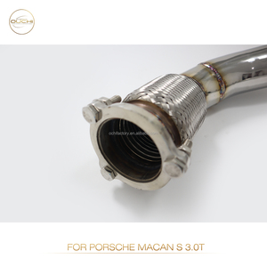 Sistema de escape Ouchi, tubo medio de rendimiento de acero inoxidable para Porsche <span class=keywords><strong>Macan</strong></span> S GTS 3,0 T, tubo recto - Product Image 5