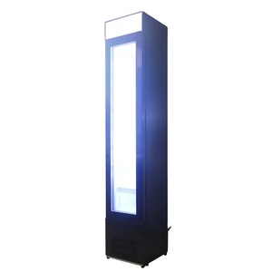 <strong>Slim</strong> Upright Commercial 105L Glass Display Ice Cream Popsicle <strong>Freezer</strong> SD-105L - Product Image 1
