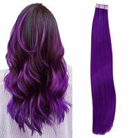 Extensions de cheveux Remy adhésives, résistantes et durables, lisses, russes et européennes, 16-32 pouces, redéfinissables, sans synthétique, hautement personnalisables