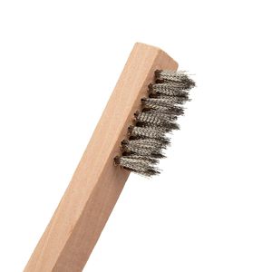 Industrial Grade Stainless Steel Wire <b>Brush</b> with Wood Handle for Cleaning Customizable OEM Support - Product Image 3