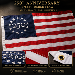 Bandiera Americana 210D di Alta Qualità, Resistente, Ricamata, in Tessuto Oxford Durevole <span class=keywords><strong>per</strong></span> Decorazioni Festive Nazionali - Product Image 1