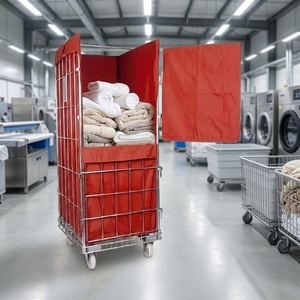 Large Storage Hospital Warehouse <strong>Laundry</strong> Industry Trolley Roll Cage Container Inside Inner Outer Linen Bag Covers - Product Image 2