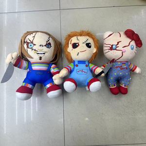 Poupée Clown <span class=keywords><strong>Chucky</strong></span> en tissu peluche super doux pour Halloween, avec rembourrage en coton PP, hauteur de 12 cm à 27 cm, pour enfants de 4 à 6 ans - Product Image 2