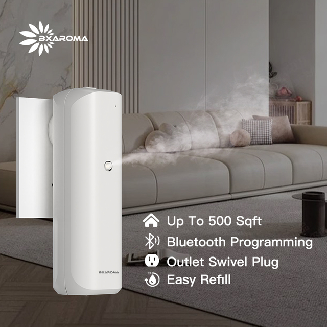 Automatic Electric Perfume Scent Diffuser Machine Smart Plug-in Aroma Diffuser for Home Air Essential Oil Air Purifier