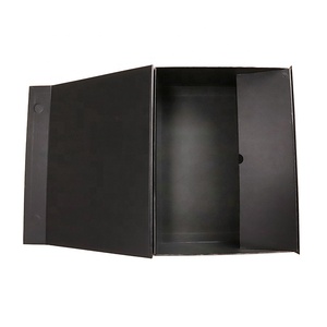Cesto plegable de cartón con tapa magnética, cesta de regalo con impresión personalizada, con tapa abatible - Product Image 5