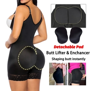 <span class=keywords><strong>Gaine</strong></span> Amincissante Gainante Effet Remonte-Fesses Rembourré pour Femmes – Corset Body Sculptant Élégant avec Remplissage Hanches <span class=keywords><strong>et</strong></span> Fesses - Product Image 3