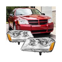 Phares automobiles en gros pour Dodge Avenger Berline 2008-2014, ensemble de phares halogènes ambre