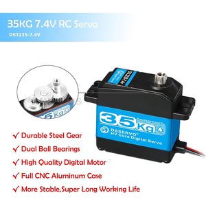 เซอร์โว Dsservo 35 กก. ดิจิตอล กันน้ำ แรงบิดสูง สำหรับรถบังคับวิทยุ พร้อมเกียร์สแตนเลส - Product Image 3
