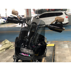 Protège-mains avant pour moto Cyclops DS Style <span class=keywords><strong>HD</strong></span> pour Touring Softail XL <span class=keywords><strong>Sportster</strong></span> <span class=keywords><strong>883</strong></span> Dyna - Verre trempé et acier inoxydable 304 - Product Image 2