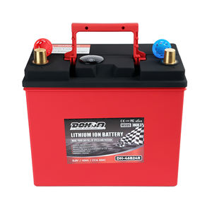 Batterie au lithium pour voiture, lifepo4, 12.8v, 46B24R, groupe 51, batterie <span class=keywords><strong>rechargeable</strong></span> pour voiture <span class=keywords><strong>hybride</strong></span>, voiturette de Golf - Product Image 1