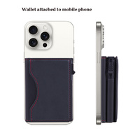Fabrikant Anti-diefstal Telefoon Magnetische Aluminium Opvouwbare Metalen RFID Kaarthouder Minimalistische Magsafe Portemonnee Heren