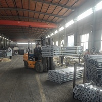 Étaiement de coffrage en acier galvanisé peint, moderne et réglable, pour la construction de dalles de béton extérieures