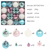 Boules de Noël décoratives rondes à paillettes en gros pour la maison
