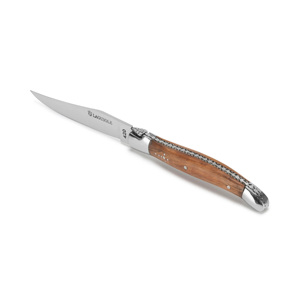 Ensemble de couteaux à steak Laguiole <span class=keywords><strong>français</strong></span> de luxe, en acier inoxydable dentelé avec manche en bois, pour la table à manger - Product Image 2