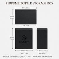 Boîte à parfum en bois MDF de luxe gravée au laser avec insert personnalisé, emballage haut de gamme pour les marques de parfums arabes Oud, cadeaux