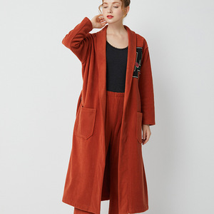 Primavera otoño nuevo vestido de Casa señoras pijama de lana Polar de doble cara UE EE. UU. Tallas grandes abrigo largo + Pantalones conjunto camisón de Casa mujeres - Product Image 5