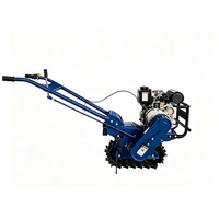 Prix de gros usine Motoculteur chenillé diesel 7 CV à poussée manuelle, Support de paiement pour revendeurs, Prise en charge de la personnalisation