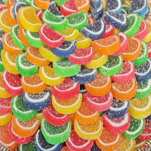 Bán buôn nhiều màu trái cây Hương vị Gummy Kẹo Cam Dưa Hấu lát hình thái lát đa Thạch trái cây kẹo - Product Image 6