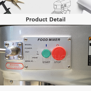 Mélangeur d'aliments universel 30L à 3 vitesses pour pâtisserie et boulangerie Nouvelle cuisine chinoise pour les noix, le blé, les fruits, les légumes et la farine 220V - Product Image 6