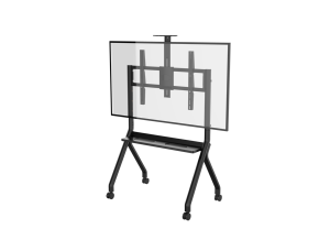 Chariot TV mobile Kelmy Triple Stability Iron |   Compatible VESA 940x600 pour écrans de 55 à 100 pouces |   Conception à double crochet certifiée CE pour usage professionnel/pédagogique - Product Image 6