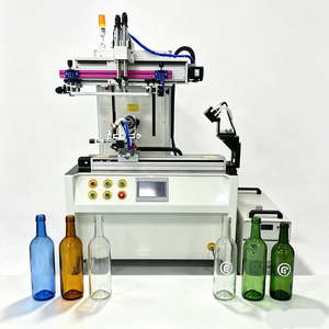 cylindrical screen printing machine for bottles LED uv screen printing machine for cosmetic bottle pen cylinder pet can printer