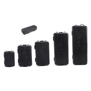 Boîte à outils en plastique Luomen, étui de rangement en PP, étanche, verrouillable, portable, empilable, pour kit de réparation, couteau, lampe torche, cadeau, noir, vert - Product Image 1