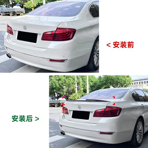 Bmw 5 Series F10 Rear Wing Spoiler Piano <b>Black</b> Carbon Fiber Texture ABS Material <b>Trunk</b> Lip 2011 2017 - Product Image 4