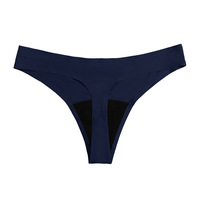 Culotte string en nylon tricoté uni pour femme, taille XXL, 5 couleurs, taille basse, sans couture, séchage rapide, respirante, sexy
