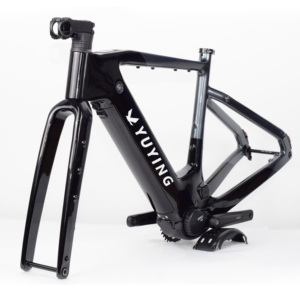 <span class=keywords><strong>Bafang</strong></span> 250W moteur en Fiber de carbone bricolage feux arrière VTT cadre frein à disque hydraulique vélo électrique - Product Image 1