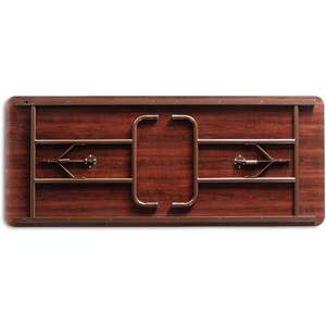 Alera ALEFT727230WA Mesa de conferencias plegable rectangular de madera de caoba 72w x 30d x 29h - Product Image 2