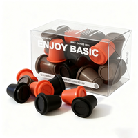 Boîte-cadeau d'emballage en plastique de café transparent PET PVC imprimé personnalisé pour le stockage et la présentation du café