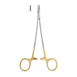 Olsen Hegar Soporte de Aguja Fórceps Quirúrgicos TC Insertos de Carburo de Tungsteno Anillos Dorados Hechos Acero Instrumentos de Metal Conjunto de Instrumentos - Product Image 6