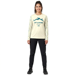 Vêtements personnalisés pour femmes, pour vélo de montagne, VTT, BMX, descente, trail, enduro, maillots de VTT amples pour femmes, chemises de course pour filles - Product Image 1