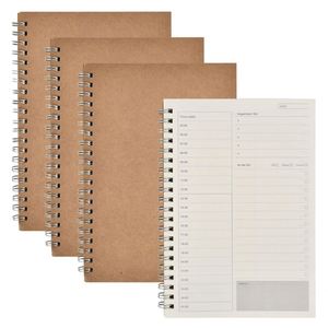 Wholesale Supplier Leather Hardcover 100 Sheets Spiral Notebook To-Do List Planner for Time Management - Product Image 1