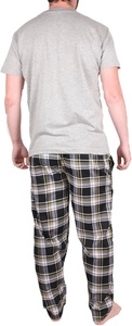 Conjunto <span class=keywords><strong>de</strong></span> <span class=keywords><strong>Pijama</strong></span> Gaffer para <span class=keywords><strong>Hombre</strong></span>, Pantalones <span class=keywords><strong>de</strong></span> Salón <span class=keywords><strong>de</strong></span> Algodón con Diseño a Cuadros y Camiseta <span class=keywords><strong>de</strong></span> Manga Corta, 2 Piezas, Tallas S M L XL 2XL - Product Image 2