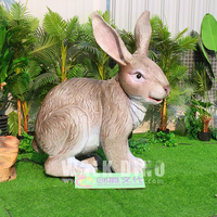 Realistisches Wildtier-Hase Silikon-Gummi-Kaninchen Animationsmodell für Innen-/Außenbereich Einkaufszentren Kindertagesstätten Schulen