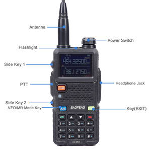 Radio Bidireccional de Doble Canal Baofeng UV-5RH con UHF VHF, 2500mAh, 7.4V, Walkie Talkie para Comunicación de Largo Alcance - Product Image 3