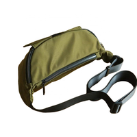 Sac banane unisexe en nylon imperméable avec logo personnalisé, grand format, sac banane, sac de ceinture, sac de poitrine, sac banane, pochette pour téléphone