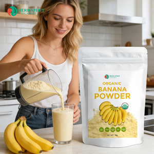 Polvere di Banana Biologica di Alta Qualità 50g, Polvere Pura di Succo di Banana Biologica, Polvere Aromatizzata alla Banana - Product Image 5