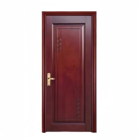 Portes intérieures en bois massif assemblées et peintes, placage de chêne naturel, design de chambre à coucher, nouvelle maison, vente en gros Chine