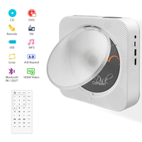 Lecteur DVD/CD domestique avec haut-parleurs, lecteur de musique et de vidéo multifonctionnel pour chambre à coucher, salon, USB, HDMI, FM