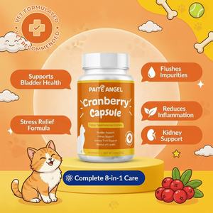 Капсулы для поддержки мочевыводящих путей у кошек под собственной торговой маркой: D-манноза, клюква, N-ацетилглюкозамин (NAG) – добавка для облегчения цистита у кошек - Product Image 1