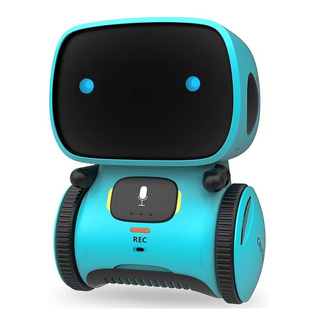 Cute Smart Toy Robot for Kids Interactive Musical Plastic Toy with Voice Control and Touch Command Perfect Birthday Gift
