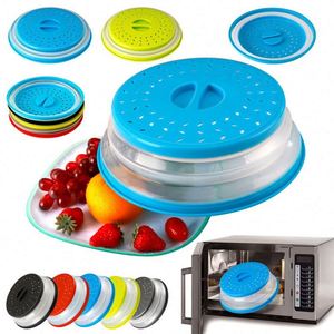 Couvercle de four pliable sans BPA anti-éclaboussures avec poignée ergonomique et aérations pour réchauffer les aliments - Product Image 5