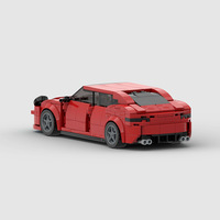 Briques de construction compatibles pour voiture de course de luxe MOC, blocs de construction éducatifs en plastique ABS, cadeau d'entreprise