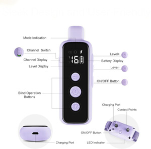 <span class=keywords><strong>Collar</strong></span> de entrenamiento de perro mascota eléctrico con control remoto de vibración de choque electrónico impermeable y recargable hecho en China - Product Image 6