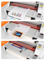 Laminadora de Rollo Semiautomática con Control Digital de Temperatura, 335 mm, Laminación en Caliente y Frío, para Oficina y Fotos, Gran Venta